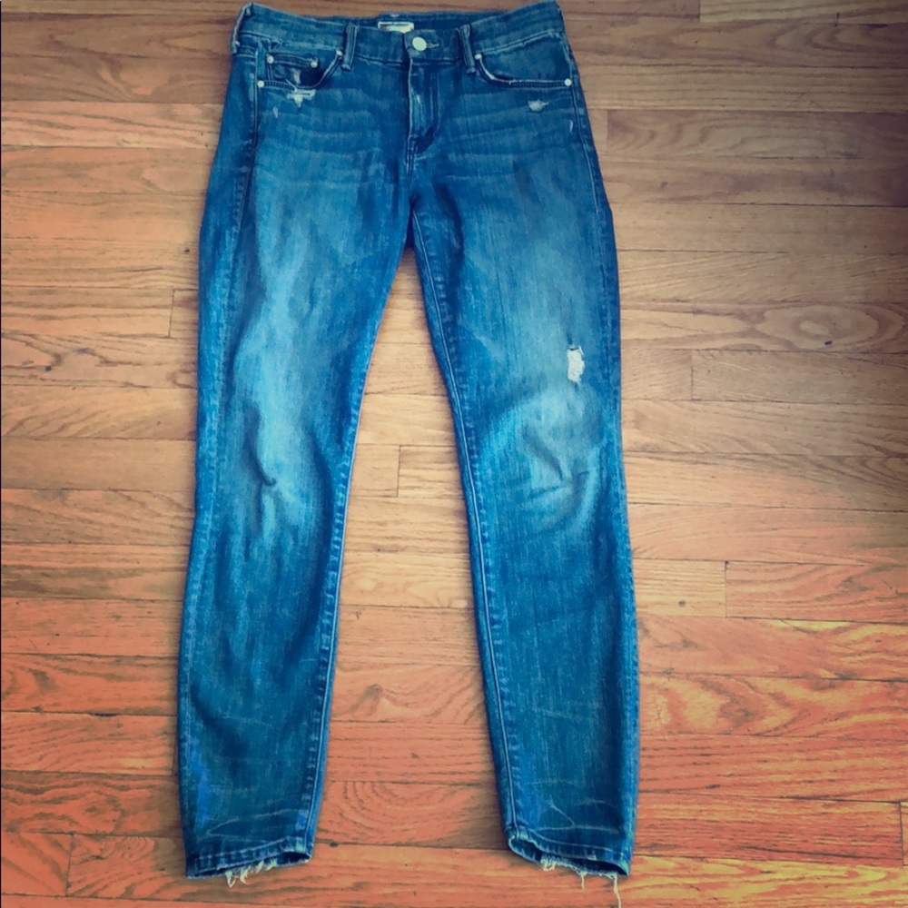 MOTHER blue skinny jeans